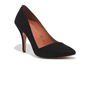 Madewell Mira Heel, Black Suede, Size 6.5